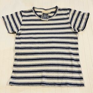 Jungmaven Made In America 🇺🇸 Navy and White Striped Tee